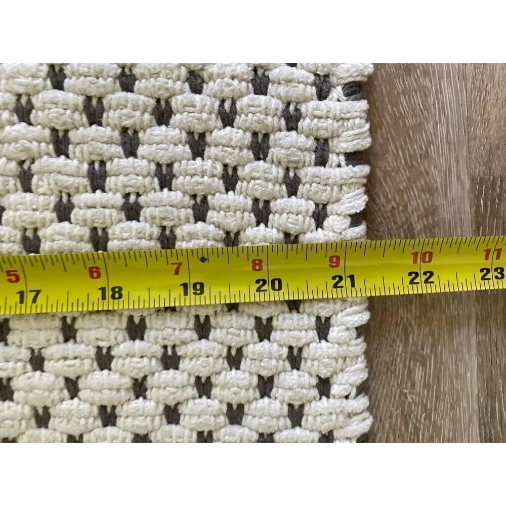Threshold Gray White Dot Bath Mat